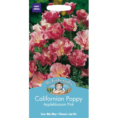 Californian Poppy Appleblossom Pink Seeds
